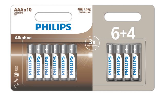Batteri Alkaline AAA 10pk., bilde 1 av 1