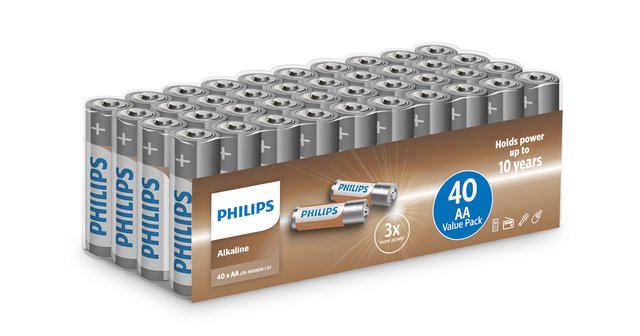 Batteri Alkaline AA 40pk., bilde 1 av 1