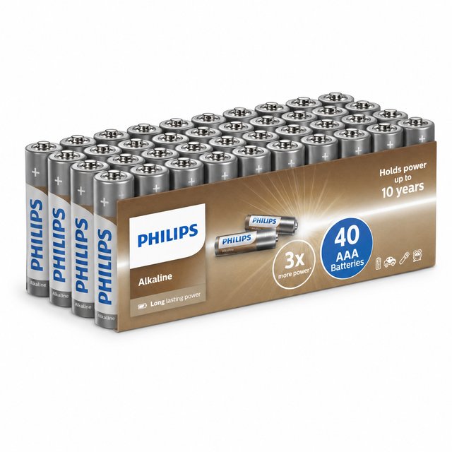 Batteri Alkaline AAA 40pk., bilde 1 av 1