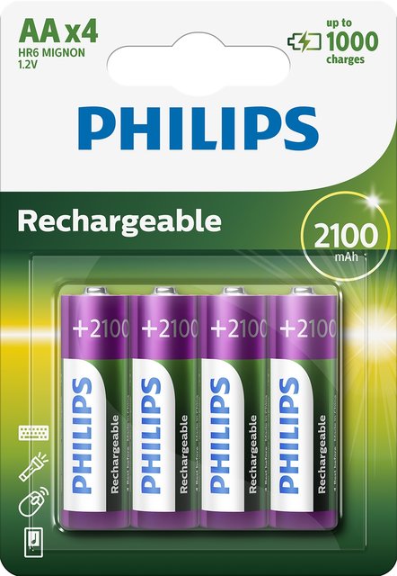 Batteri oppladbare AA 4pk., bilde 1 av 1
