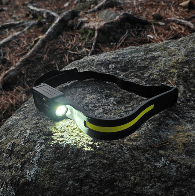 Hodelykt LED oppladbar 300lm sort 1