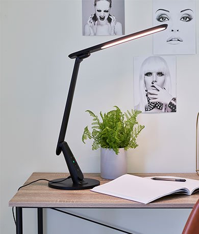 Harris LED skrivebordslampe 53,3cm sort 3