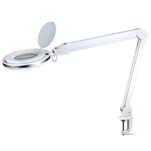 Magni LED bordlampe lupelampe 76cm hvit 2