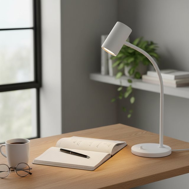 Noor II Flex skrivebordslampe 45cm hvit 1