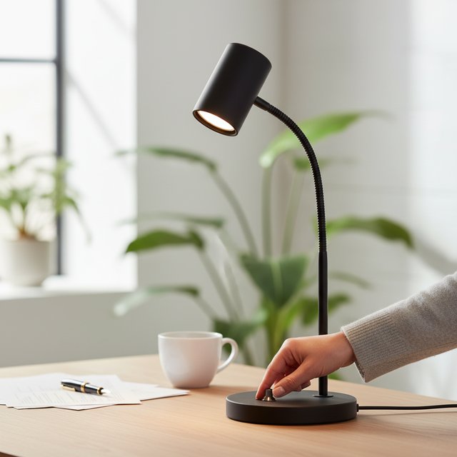 Noor II Flex skrivebordslampe 45cm sort 1