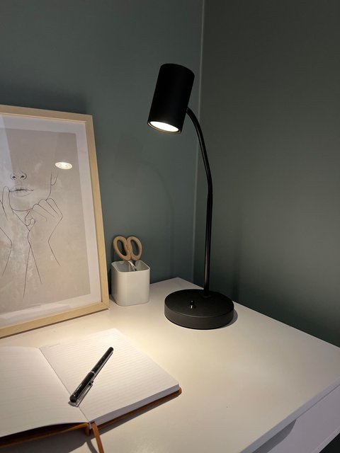Noor II Flex skrivebordslampe 45cm sort 3