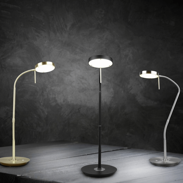 Monza LED skrivebordslampe 57cm sort 1