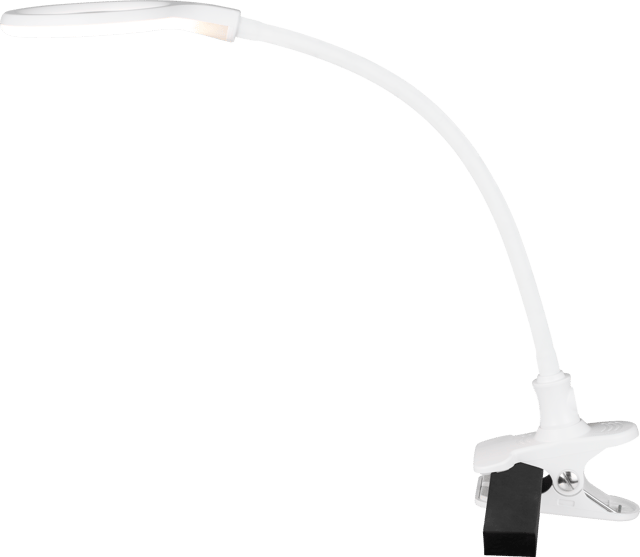 Lupelampe LED bordlampe klypefeste 56cm hvit, bilde 9 av 13