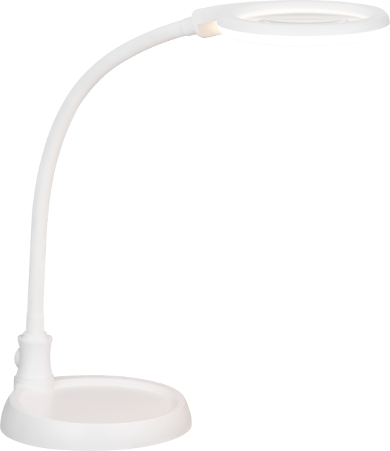 Lupelampe LED bordlampe klypefeste 56cm hvit, bilde 5 av 13