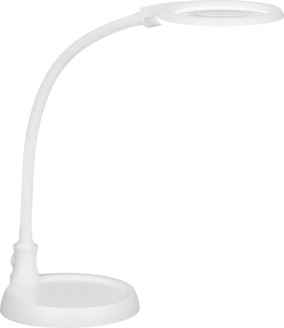 Lupelampe LED bordlampe klypefeste 56cm hvit, bilde 6 av 13