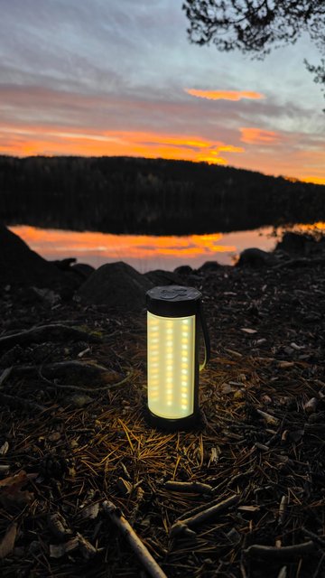 Camping lampe LED oppladbar IP68 14cm grønn, bilde 12 av 12