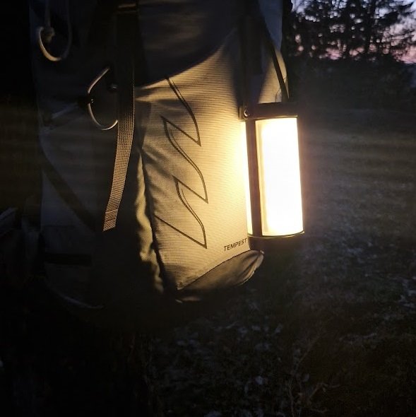 Camping lampe LED oppladbar IP68 14cm grønn 2