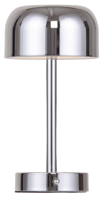 Touch LED oppladbar bordlampe 25cm krom, bilde 7 av 8