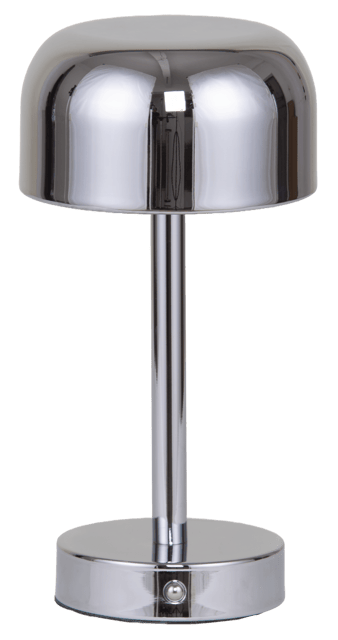 Touch LED oppladbar bordlampe 25cm krom, bilde 6 av 8