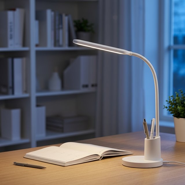 Elias LED oppladbar bordlampe 41cm hvit 1