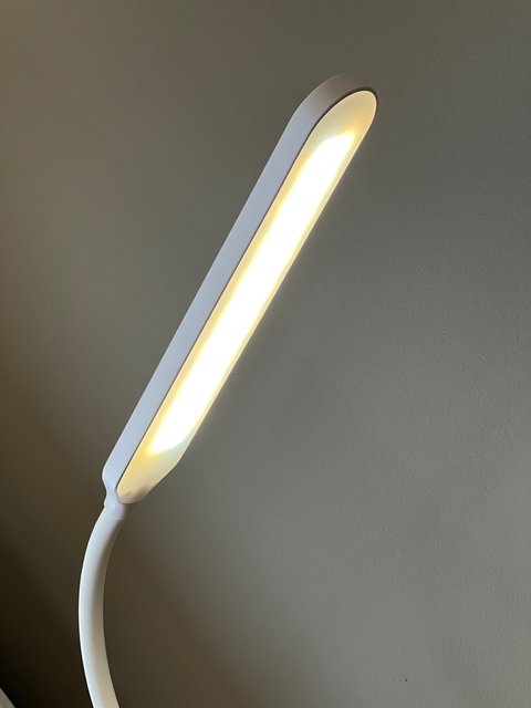 Elias LED oppladbar bordlampe 41cm hvit 4