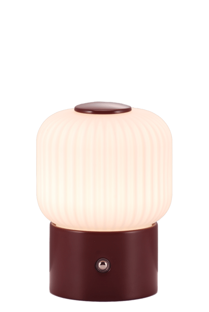 Haven Frost LED oppladbar bordlampe 14cm rød 2