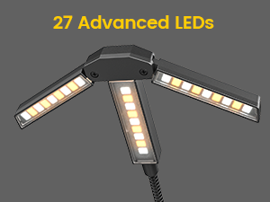 Clip Multi-light LED oppladbar boklys 31cm grå, bilde 5 av 9