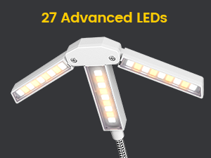 Clip Multi-light LED oppladbar boklys 31cm hvit 3
