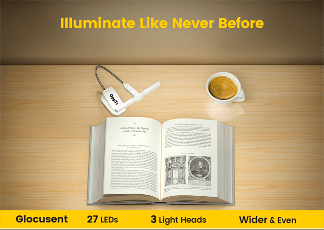 Clip Multi-light LED oppladbar boklys 31cm hvit, bilde 5 av 14