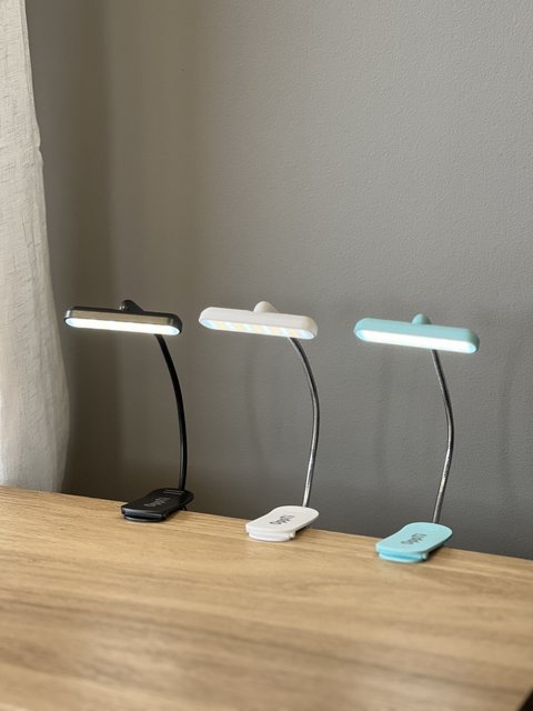 Clip Flip-light LED oppladbar boklys 7cm blå, bilde 6 av 8