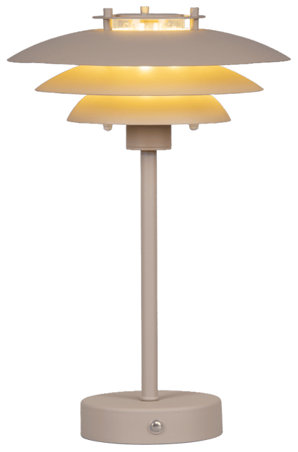 Joakim LED oppladbar bordlampe 30cm beige, bilde 5 av 6
