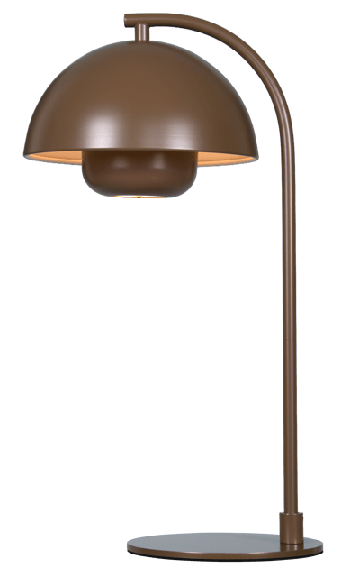 Myla LED oppladbar bordlampe 45cm brun 2