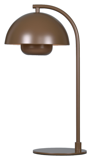 Myla LED oppladbar bordlampe 45cm brun 3
