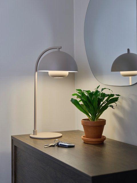 Myla LED oppladbar bordlampe 45cm beige 4