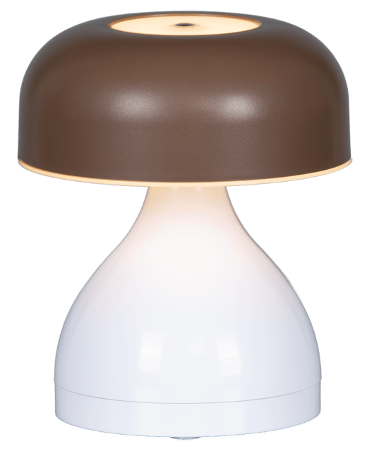Myla Mini LED oppladbar bordlampe 12cm brun 3