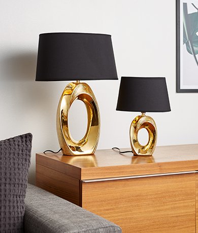 Taba bordlampe 33cm gull 4