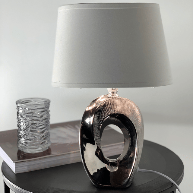Taba bordlampe 33cm krom 1