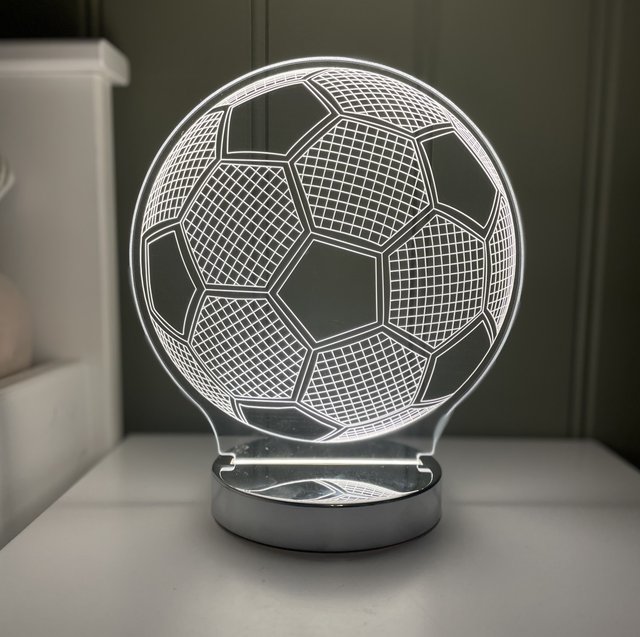 Ball LED bordlampe 22cm klar 1