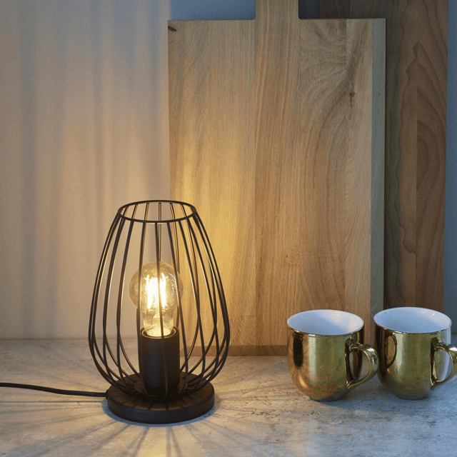 Newtown bordlampe 23cm sort, bilde 1 av 3