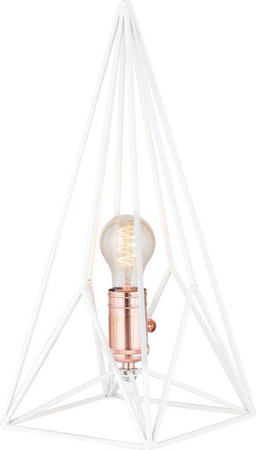 Triangel bordlampe 40cm hvit 3