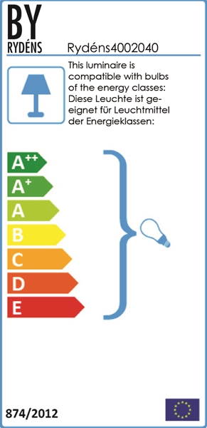 Paragon bordlampe 52cm sort, bilde 4 av 4