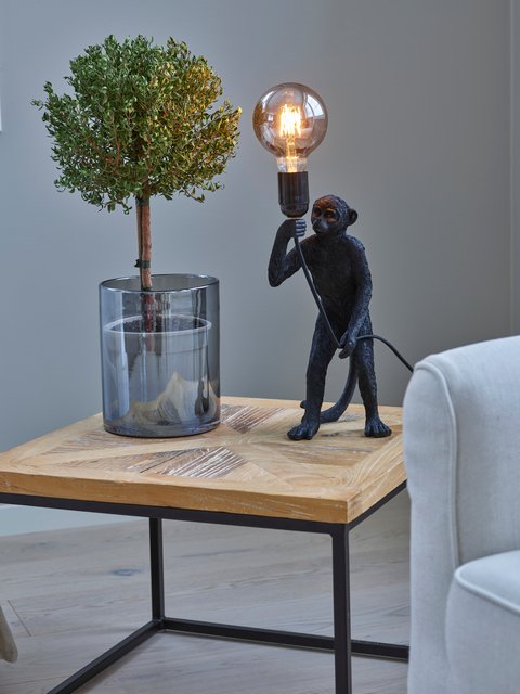 Monkey bordlampe 32cm sort, bilde 11 av 12