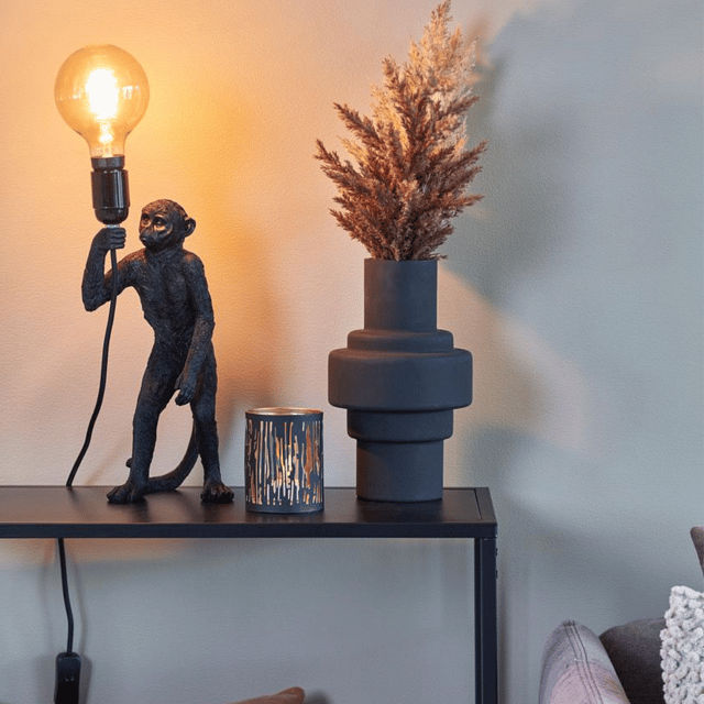 Monkey bordlampe 32cm sort, bilde 7 av 12