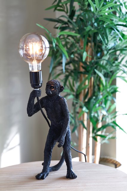 Monkey bordlampe 32cm sort, bilde 8 av 12