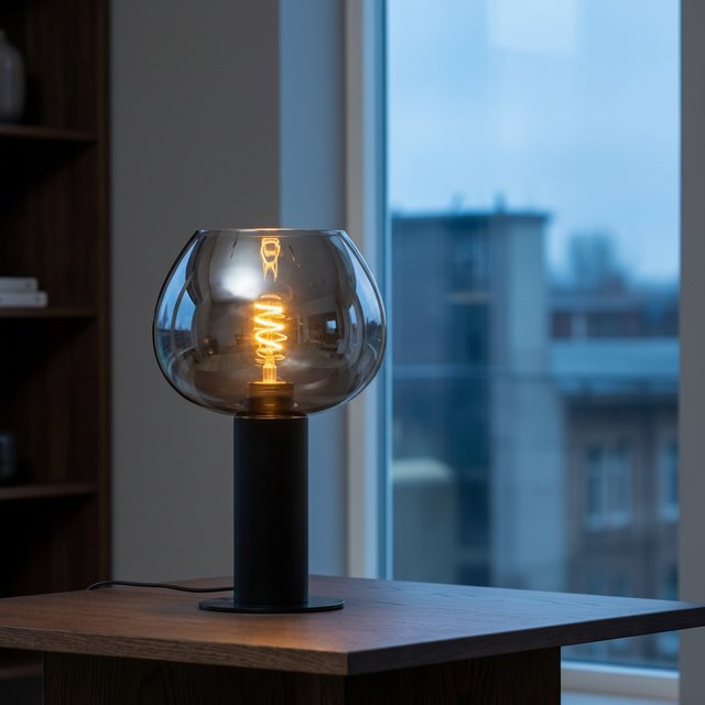 Kelly uplight bordlampe 30cm smoke 1