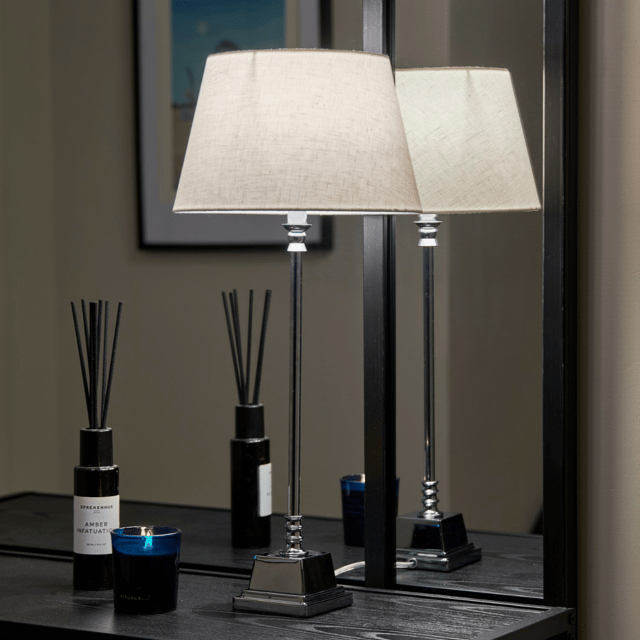 Zara bordlampe 45cm krom 2