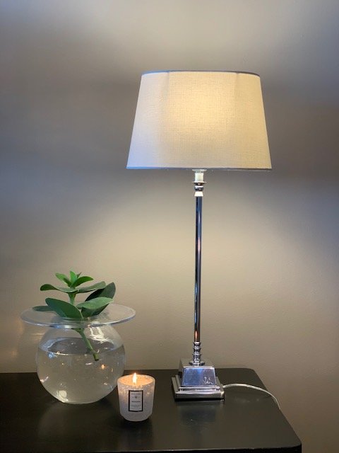 Zara bordlampe 45cm krom, bilde 6 av 8