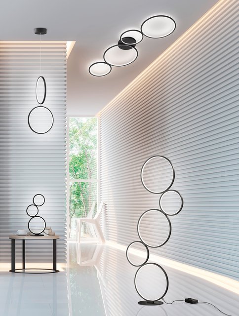 Rondo LED bordlampe 45cm sort, bilde 3 av 3