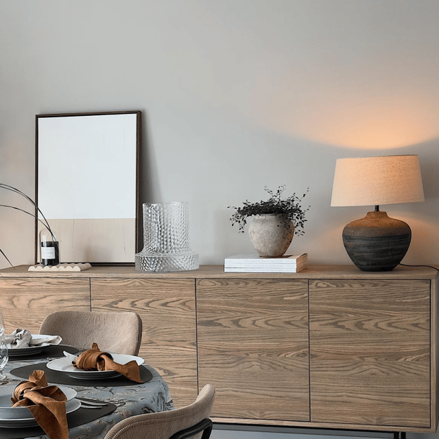 Lou bordlampe 46cm brun 1