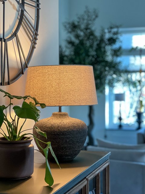 Lou bordlampe 46cm brun 4