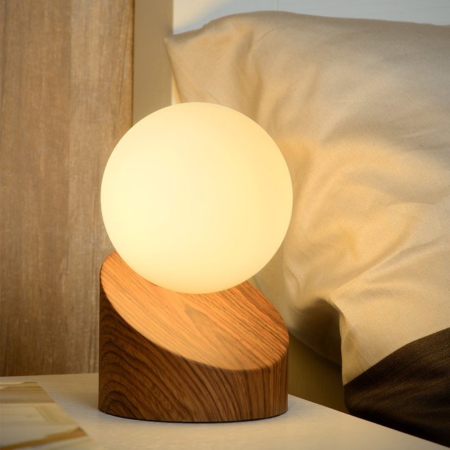 Len bordlampe 16cm brun 1