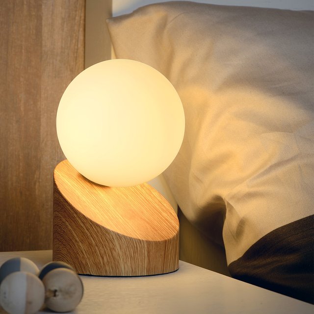 Len bordlampe 16cm natur 1