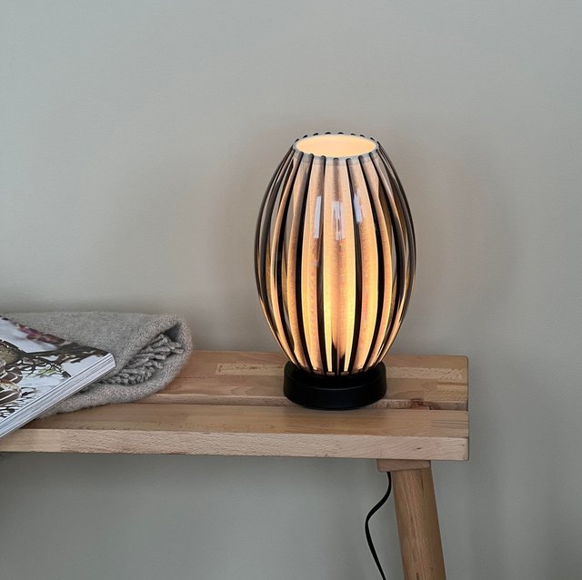 Calamaris II bordlampe 29cm smoke 1
