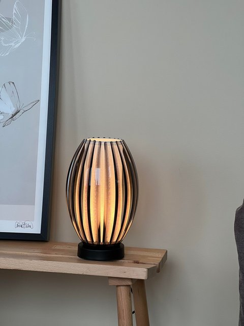 Calamaris II bordlampe 29cm smoke 4