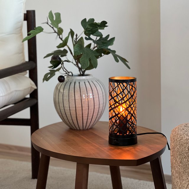 Esmeralda bordlampe 20cm sort 1